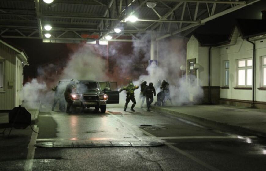 Pasienyje su Baltarusija - įkaitų išlaisvinimo pratybos