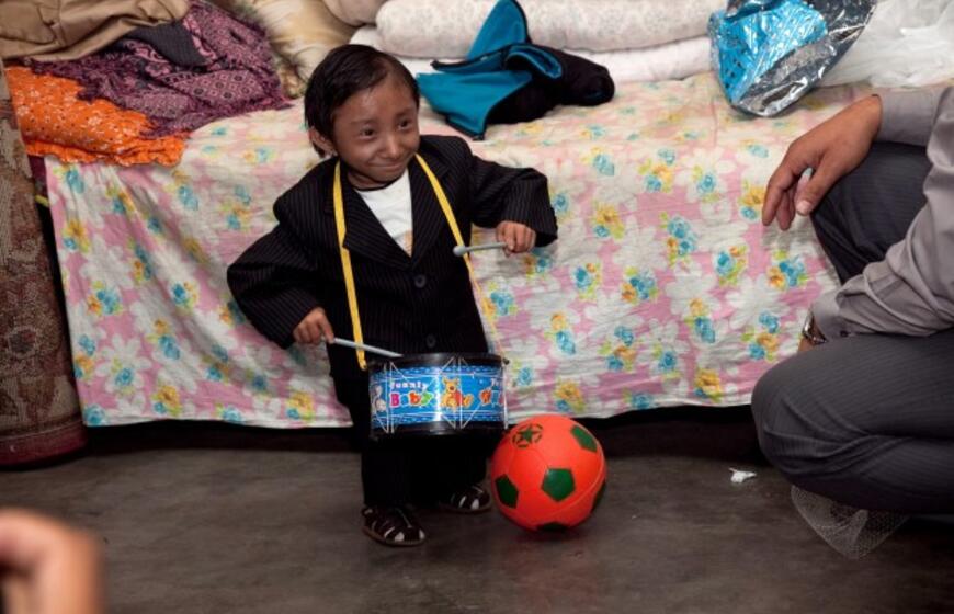 Mažiausias pasaulio žmogus - 65,5 cm ūgio nepalietis