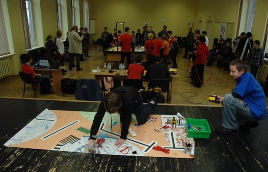 Mokinių robotų konstruktorių turnyras Klaipėdoje