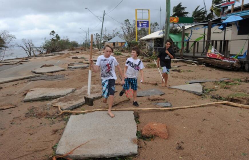 Australija: tropikų ciklonas "Yasi" smogė Kvynslendui