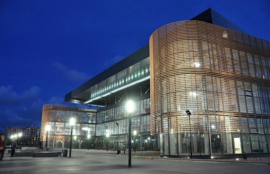 Išbandytas Švyturio arenos apšvietimas