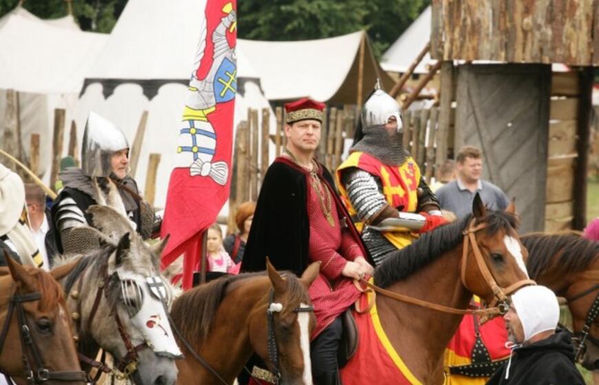 Lietuviai Griunvaldo lauke "kovėsi" Žalgirio mūšyje