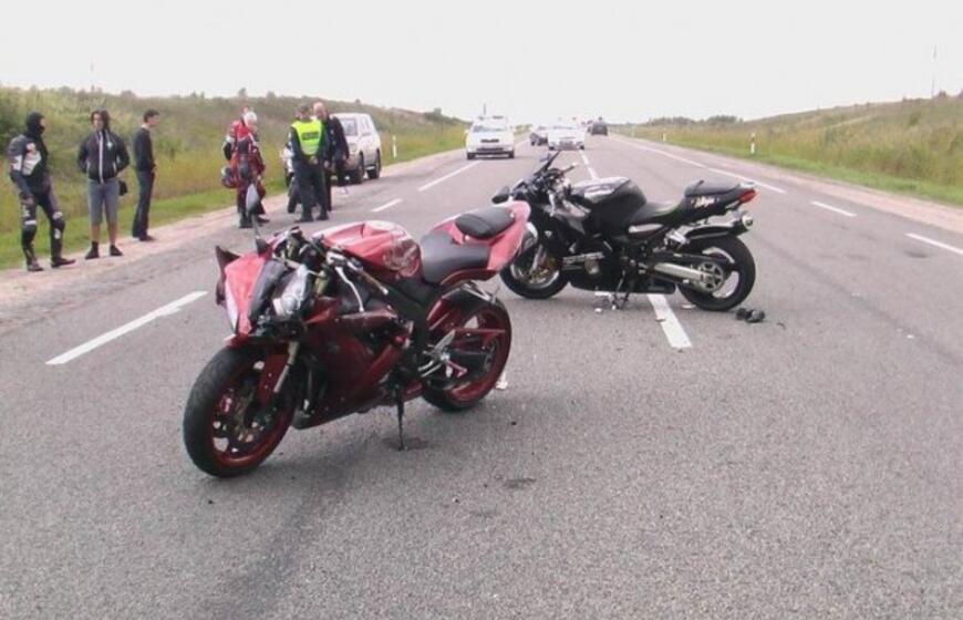 Motociklų susidūrimas prie Jakų žiedo