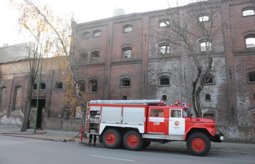 Gaisras apleistame pastate Šaulių g. 23A