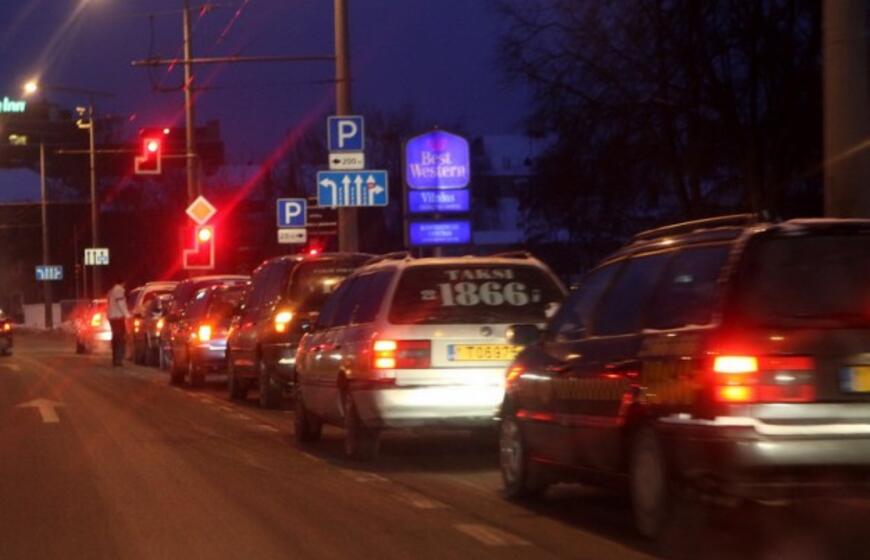 Streikuoja Vilniaus taksistai