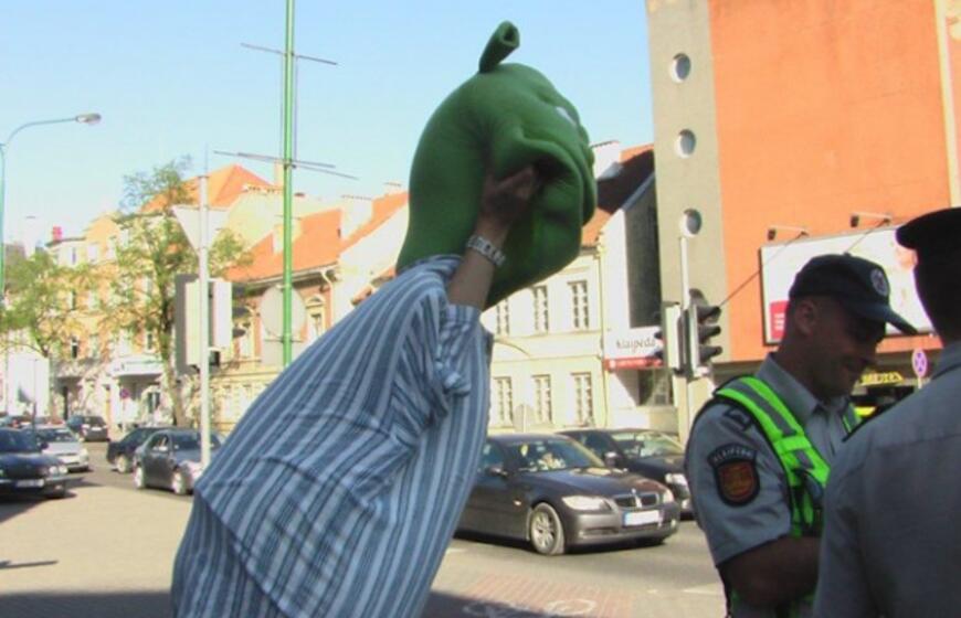 Klaipėdoje į avariją pateko... Šrekas