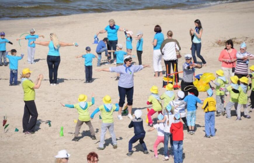 Darželinukams - sveikatos ir sporto šventė pajūryje