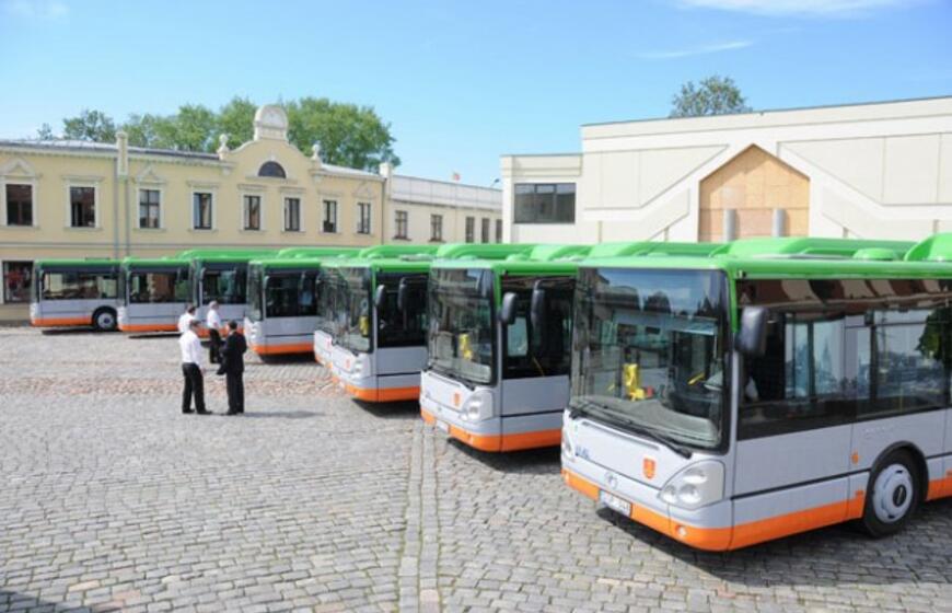 Klaipėdoje pristatyti nauji miesto autobusai