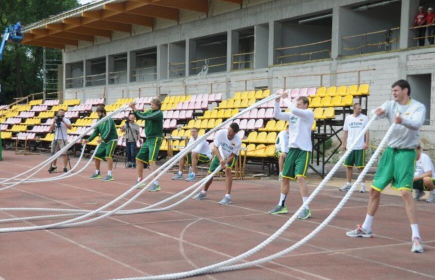 Vyrų krepšinio rinktinės stovykla Palangoje