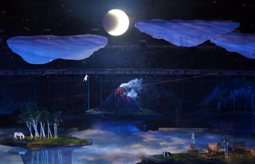 Sočio olimpinių žaidynių atidarymo akimirkos