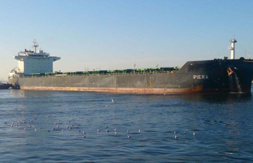 Klaipėdoje pakrautas didžiausias grūdų laivas