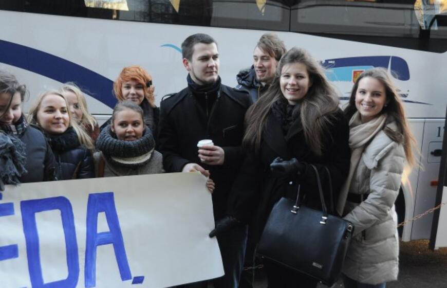 Klaipėdos atstovų projekte "Supermiestas" išlydėtuvės