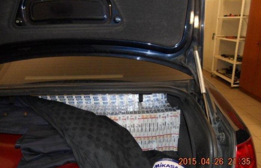 Diplomatiniame automobilyje - kontrabandinės cigaretės