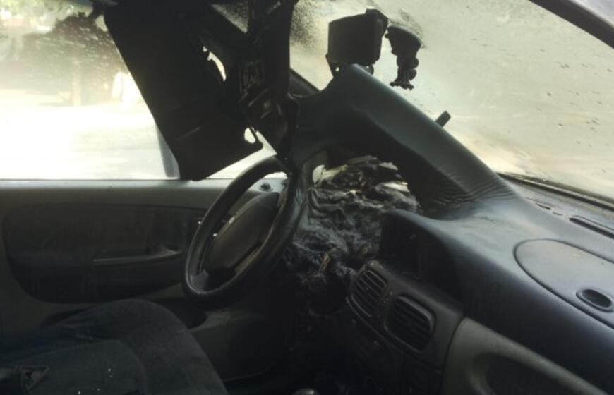 Danės gatvėje liepsnojo automobilis