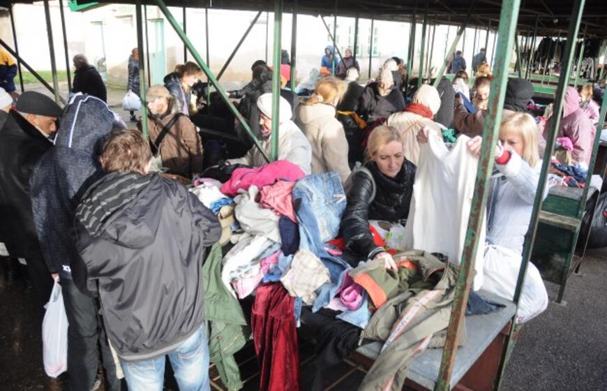 Drabužių dalinimo akcija