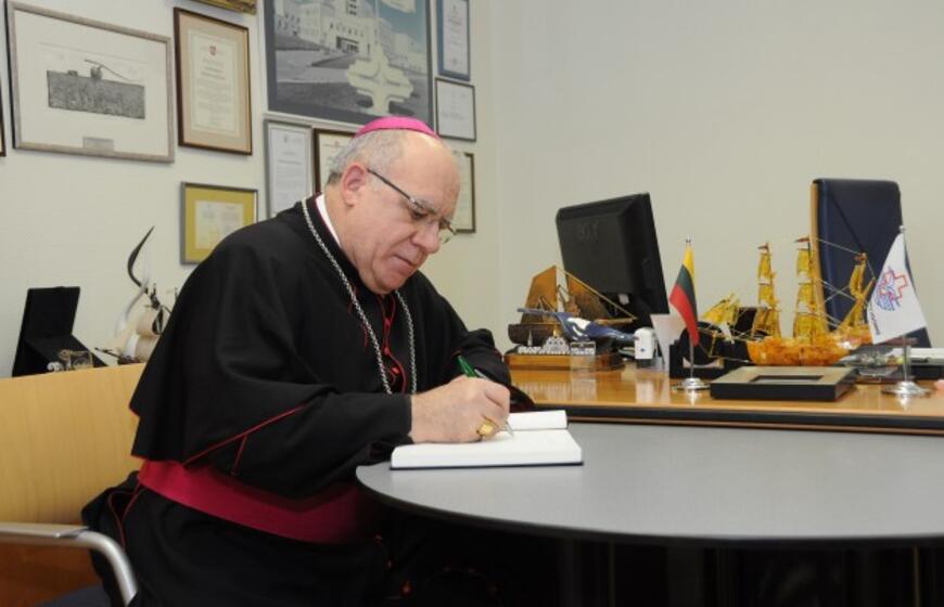 Popiežiaus atstovo vizitas Klaipėdos jūrininkų ligoninėje