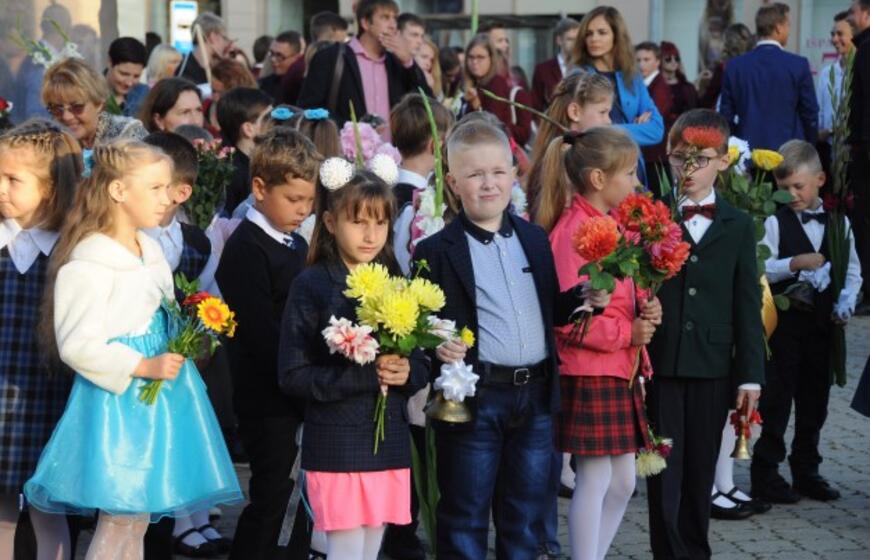 Rugsėjo 1-osios rytas Klaipėdoje