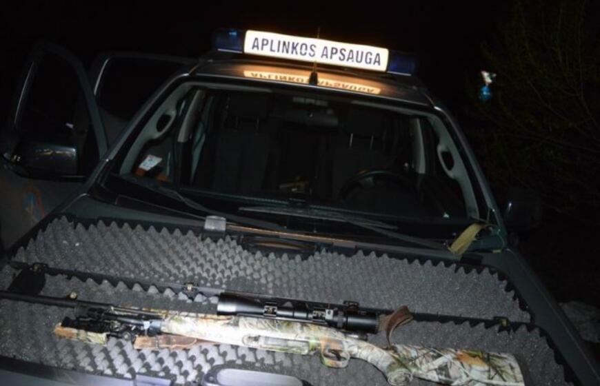 Šiaulių rajone sulaikytas šernę nudobęs ir išmėsinėjęs brakonierius