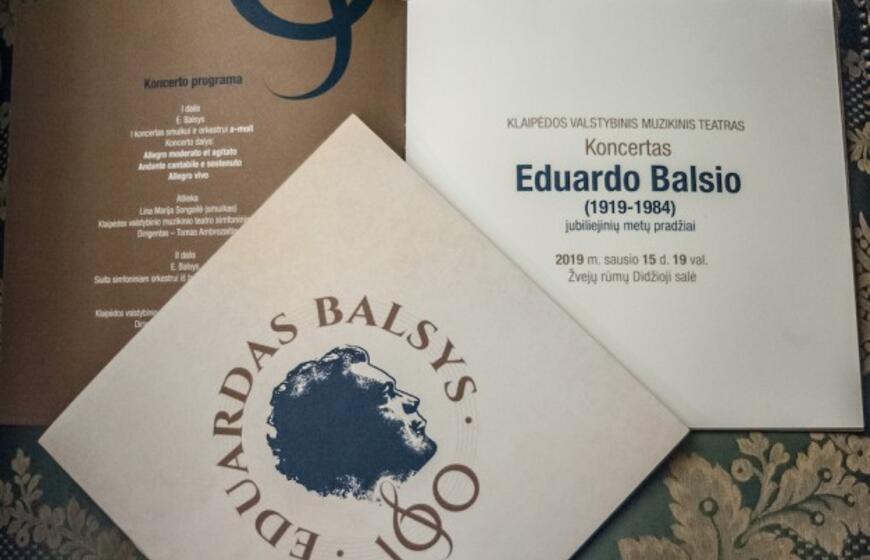 E. Balsio jubiliejinių metų pradžia