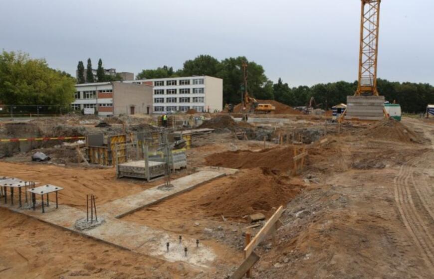 Klaipėdos futbolo mokyklos statybų pradžia