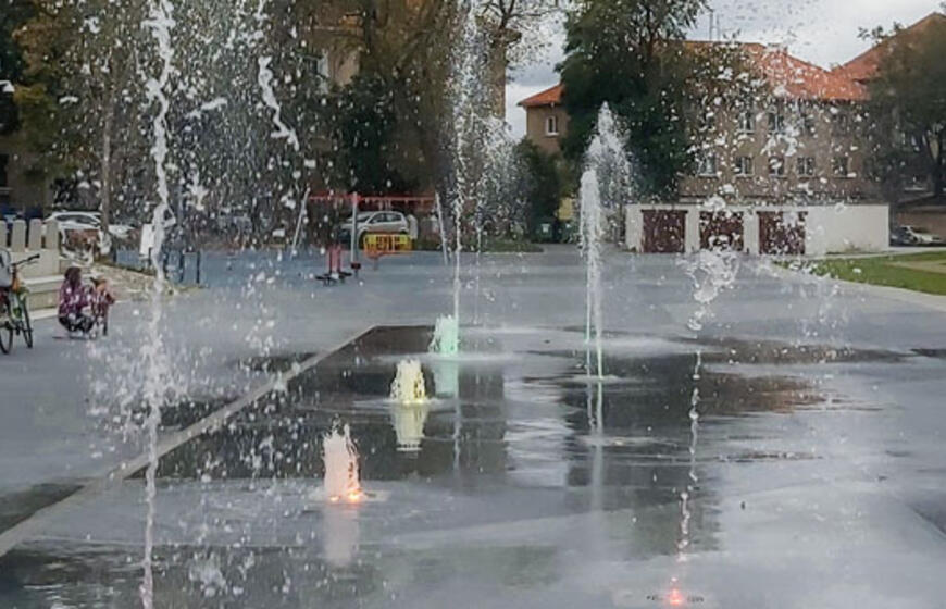 Jono kalnelio papėdėje jau veikia fontanas