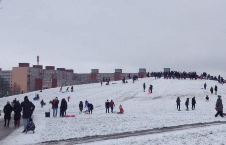 Slidinėjantiems ant kalniukų - policijos dėmesys