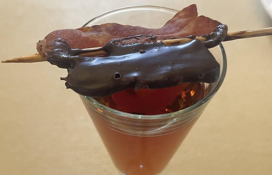 „Rusne Villa“ restorane gaminame Rusnės kraštui būdingi dvariški patiekalai, niešsiverčiame ir be žuvienės. Ž.Čepaitės nuotr. 