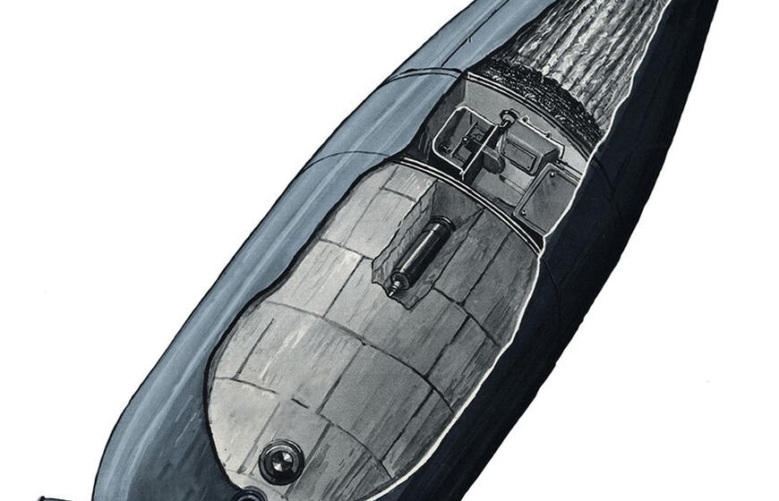 Magnetinė mina (iliustruotosios istorijos nuotr.)