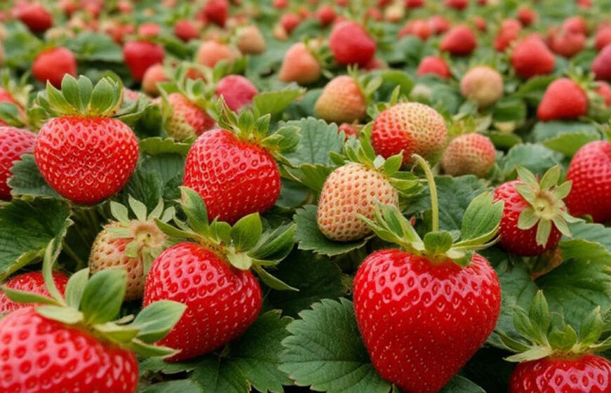 Braškės bus kumščio dydžio