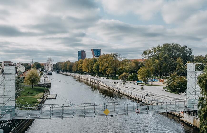 Pėsčiųjų tiltas, Danė, Klaipėda