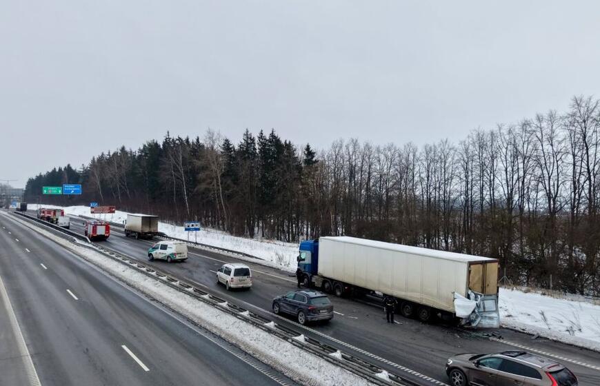 Avarija magistralėje Kaunas–Vilnius