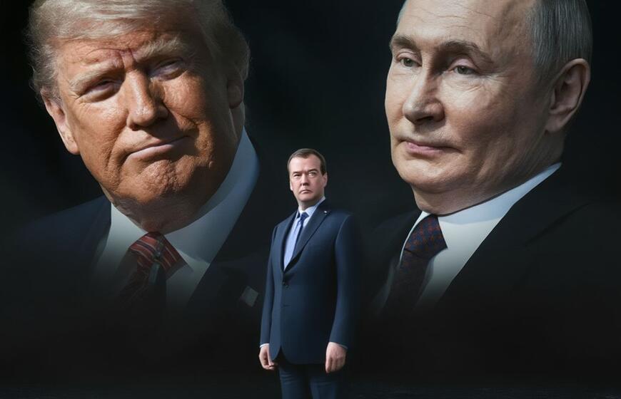 Trampas, Medvedevas, Putinas