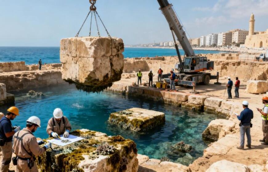 Aleksandrijos švyturio liekanos