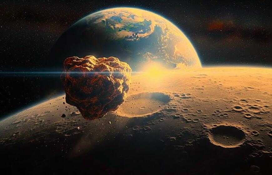 Asteroidas lekia į Mėnulį