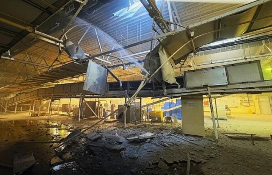 Rusijos raketų smūgis JAV korporacijos „Mondelez“ gamyklai