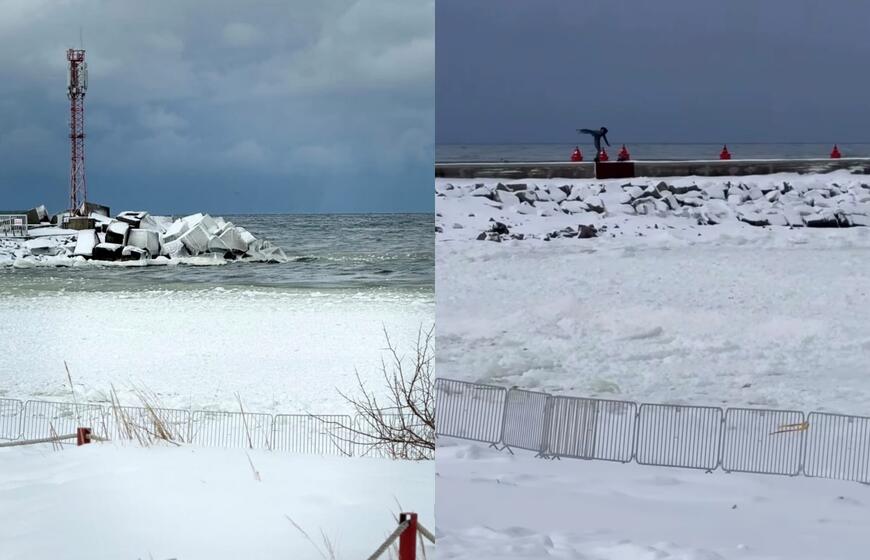 Ledo luitai Klaipėdoje jau kelia grėsmę