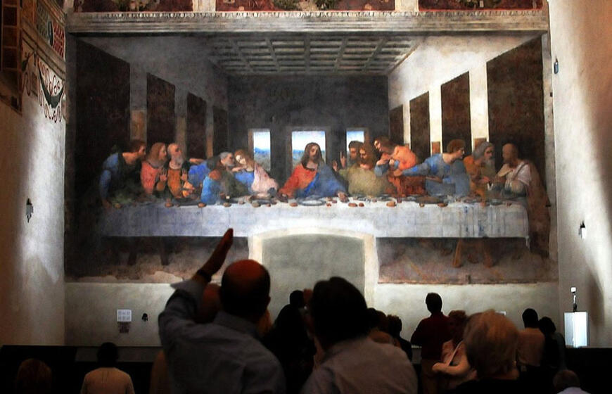 Milane apribotas priėjimas prie Leonardo Da Vinči „Paskutinės vakarienės“, bet ne visiems