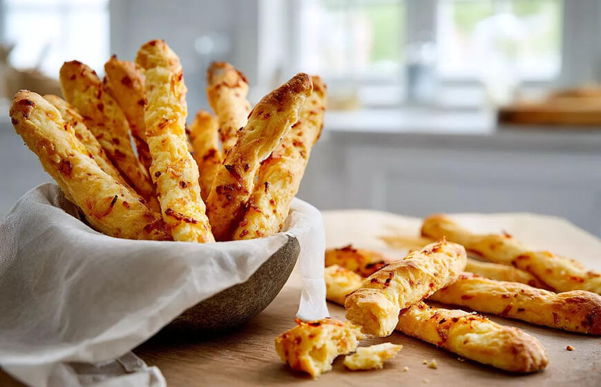 Traškios svogūnų lazdelės be mielių