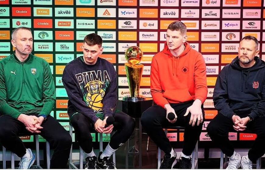 Spaudos konferencija prieš didįjį KMT finalą