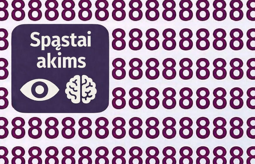 Vizualinis testas, kuris klaidina