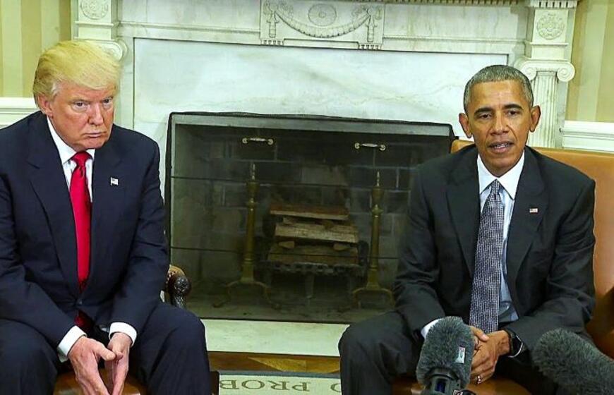Donaldas Trampas ir Barakas Obama