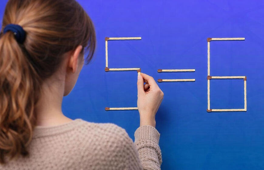 Smegenų mankšta su degtukais