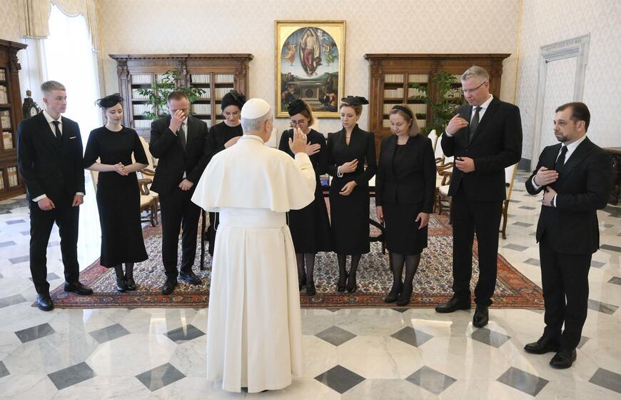 Inga Ruginienė susitiko su popiežiumi