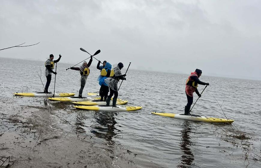 Potvynis Pamaryje irklentės