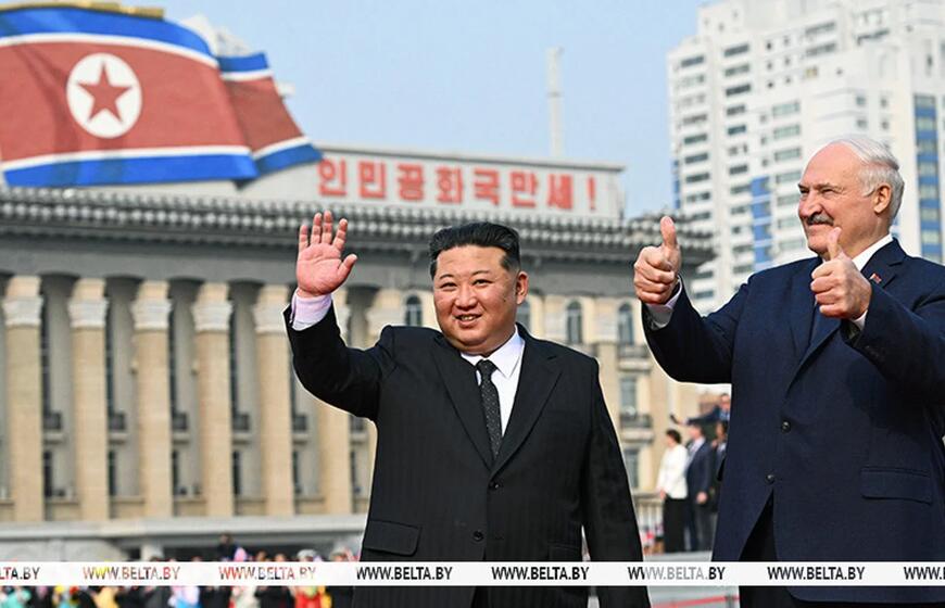 Aliaksandras Lukašenka Šiaurės Korėjoje