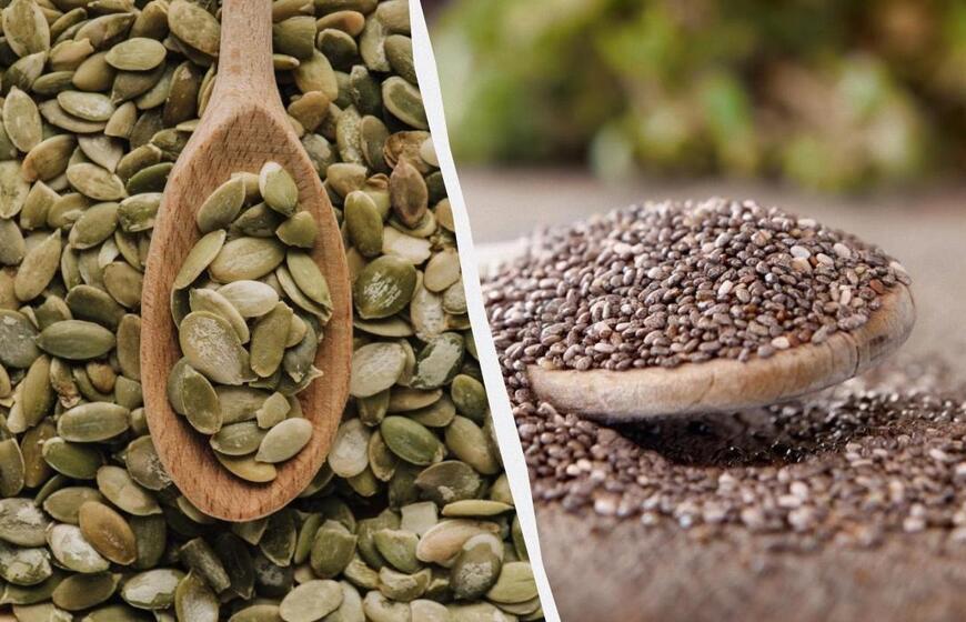 Kas naudingiau – moliūgų sėklos ar chia sėklos