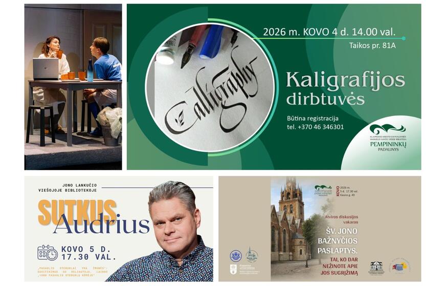 Renginiai Klaipėdoje ir aplink: ką veikti artimiausiomis dienomis