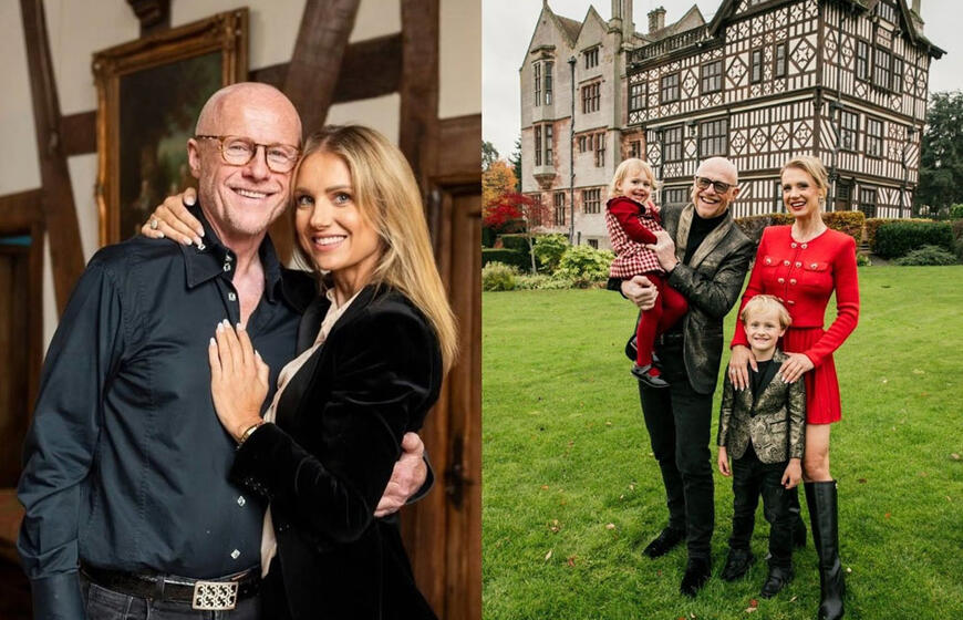 Milijardierius Caudwellas su Vžesniauskaite atvėrė įspūdingų rūmų duris