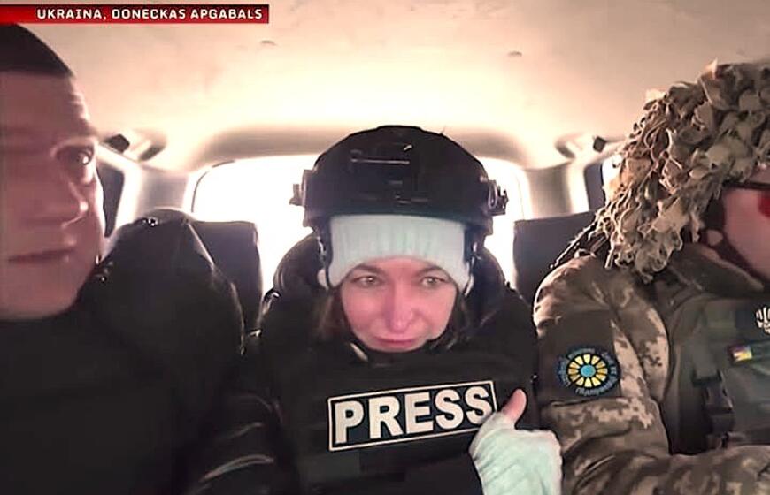 Rusijos dronas atakavo Rygos žurnalistus