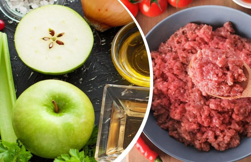 Kodėl į faršą dedamas obuolys